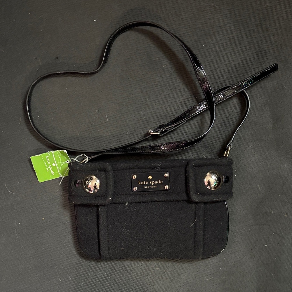 Kate Spade Black Wool Winnie Bag